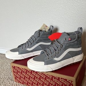 Vans Gray Hi-top Shoes, Size US Women’s 11 and Men’s 9.5